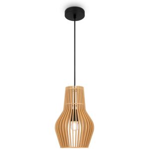 Maytoni Lighting Roots I Modern 30cm Wire Frame Pendant Ceiling Light Black 1xE27 Beige Shade Maytoni Lighting Roots I Modern 30cm Wire Frame Pendant Ceiling Light Black 1xE27 Beige Shade