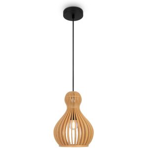 Maytoni Lighting Roots II Modern 20cm Wire Frame Pendant Ceiling Light Black 1xE27 Beige Shade Maytoni Lighting Roots II Modern 20cm Wire Frame Pendant Ceiling Light Black 1xE27 Beige Shade