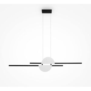 Maytoni Lighting Skyline Modern Bar Pendant Ceiling Light Black 4000K 900lm White Shade Maytoni Lighting Skyline Modern Bar Pendant Ceiling Light Black 4000K 900lm White Shade