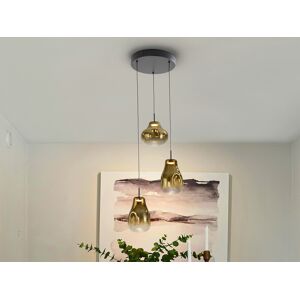 Schuller Lighting Aledis Cluster Pendant Ceiling 3 Light Black, Gold LED 3000K Schuller Lighting Aledis Cluster Pendant Ceiling 3 Light Black, Gold LED 3000K