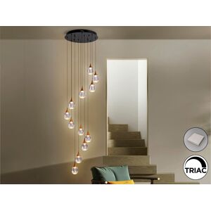 Schuller Lighting Corina Cluster Pendant Ceiling 12 Light Black, Copper LED 3000K Schuller Lighting Corina Cluster Pendant Ceiling 12 Light Black, Copper LED 3000K