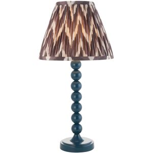 Endon Collection Lighting Higgledy Gloss Marlin Blue Paint Table Lamp with Pearl Grey Fabric Zigzag Shade 25cm E14 Endon Collection Lighting Higgledy Gloss Marlin Blue Paint Table Lamp with Pearl Grey Fabric Zigzag Shade 25cm E14