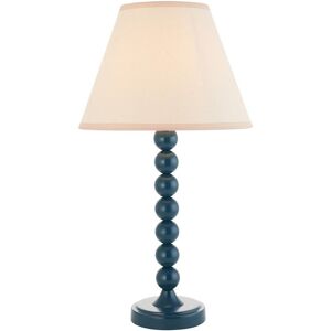 Endon Collection Lighting Higgledy Gloss Marlin Blue Paint Table Lamp with Vintage White Fabric Ivy Shade 25cm E14 Endon Collection Lighting Higgledy Gloss Marlin Blue Paint Table Lamp with Vintage White Fabric Ivy Shade 25cm E14