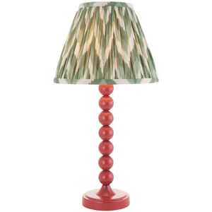 Endon Collection Lighting Higgledy Gloss Pink Clay Paint Table Lamp with Cotswold Green Fabric Zigzag Shade 25cm E14 Endon Collection Lighting Higgledy Gloss Pink Clay Paint Table Lamp with Cotswold Green Fabric Zigzag Shade 25cm E14