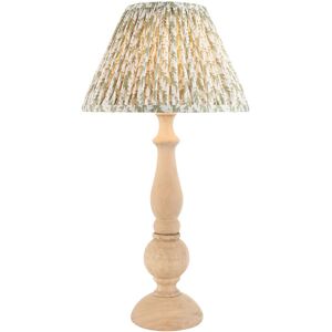 Endon Collection Lighting Hidcote Natural Wood Table Lamp with Herb Garden Green Fabric Leaf Shade 30cm B22 Endon Collection Lighting Hidcote Natural Wood Table Lamp with Herb Garden Green Fabric Leaf Shade 30cm B22