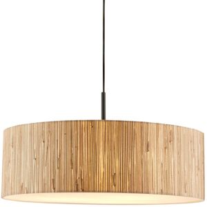 Endon Collection Lighting Longshore Cylindrical Pendant Ceiling Light Natural Seagrass, Matt Black & White Fabric 3x E14 Endon Collection Lighting Longshore Cylindrical Pendant Ceiling Light Natural Seagrass, Matt Black & White Fabric 3x E14