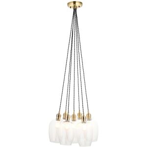 Merano Lighting Livorno Cluster Pendant Ceiling Light Antique Brass Plate & Clear Glass 7 x 10W LED E27 Merano Lighting Livorno Cluster Pendant Ceiling Light Antique Brass Plate & Clear Glass 7 x 10W LED E27