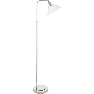 Merano Lighting Bellora Glass Floor Lamp Bright Nickel Plate & Clear Glass 10W LED E27 Merano Lighting Bellora Glass Floor Lamp Bright Nickel Plate & Clear Glass 10W LED E27