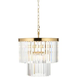 Endon Collection Lighting Conaston Pendant Ceiling Light Brushed Aged Brass Plate & Clear Cut Glass 4x E14 Endon Collection Lighting Conaston Pendant Ceiling Light Brushed Aged Brass Plate & Clear Cut Glass 4x E14