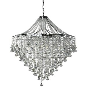 Searchlight Dorchester 7 Light Chrome Pendant - Chandelier Searchlight Dorchester 7 Light Chrome Pendant - Chandelier