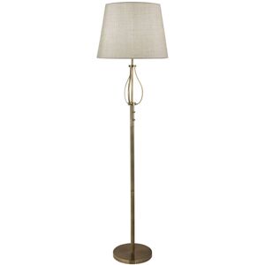 Searchlight Vegas - 1 Light Floor Lamp Antique Brass - Floor Lamp Searchlight Vegas - 1 Light Floor Lamp Antique Brass - Floor Lamp