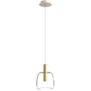 Zambelis Lighting Gazi Dome Pendant Ceiling Light Gold Matt - Clear Glass LED 3000K Zambelis Lighting Gazi Dome Pendant Ceiling Light Gold Matt - Clear Glass LED 3000K