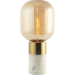 Zambelis Lighting Ymittos Cylindrical Table Lamp White Marble - Champagne - Antique Brass 1xE27 Zambelis Lighting Ymittos Cylindrical Table Lamp White Marble - Champagne - Antique Brass 1xE27