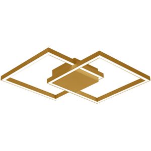 Zambelis Lighting Kalo 46cm Integrated Led Semi Flush Ceiling Light Gold Matt LED 3000K Dimmable Zambelis Lighting Kalo 46cm Integrated Led Semi Flush Ceiling Light Gold Matt LED 3000K Dimmable