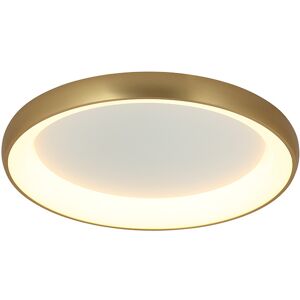 Zambelis Lighting Kampos 80cm Integrated Led Semi Flush Ceiling Light Brushed Gold Matt LED 3000K Dimmable Zambelis Lighting Kampos 80cm Integrated Led Semi Flush Ceiling Light Brushed Gold Matt LED 3000K Dimmable