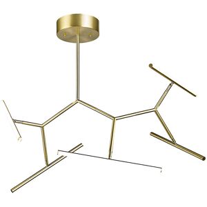 Zambelis Lighting Kato 90cm Integrated Led Semi Flush Ceiling Light Gold Matt LED 3000K Dimmable Zambelis Lighting Kato 90cm Integrated Led Semi Flush Ceiling Light Gold Matt LED 3000K Dimmable