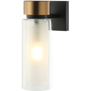 Zambelis Lighting Orvin Wall Lamp Sandy Black-Antique Brass 1xE14 LED IP44 Zambelis Lighting Orvin Wall Lamp Sandy Black-Antique Brass 1xE14 LED IP44