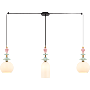 Zambelis Lighting Theros Bar Pendant Ceiling Light Sandy Black - Antique Brass 3xE27 Zambelis Lighting Theros Bar Pendant Ceiling Light Sandy Black - Antique Brass 3xE27