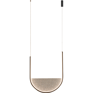 Zambelis Lighting Evoria 32cm Pendant Ceiling Light Black Matt-Light Grey Glass LED 3000-4000K Dimmable Zambelis Lighting Evoria 32cm Pendant Ceiling Light Black Matt-Light Grey Glass LED 3000-4000K Dimmable