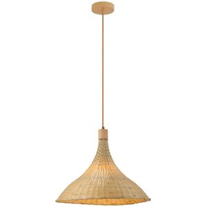 Zambelis Lighting Patras 48cm Dome Pendant Ceiling Light Natural-Brown Beige 1xE27 Zambelis Lighting Patras 48cm Dome Pendant Ceiling Light Natural-Brown Beige 1xE27
