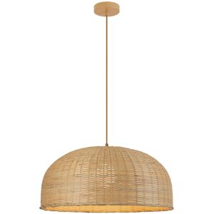 Zambelis Lighting Patras 53cm Dome Pendant Ceiling Light Natural-Brown Beige 1xE27 Zambelis Lighting Patras 53cm Dome Pendant Ceiling Light Natural-Brown Beige 1xE27
