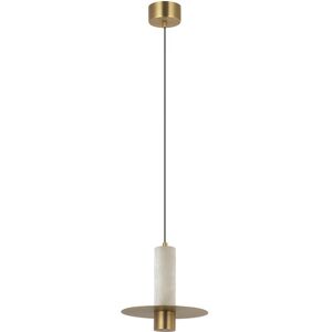 Zambelis Lighting Liora 20cm Slim Pendant Ceiling Light Brass-Natural Alabaster LED 3000K Dimmable Zambelis Lighting Liora 20cm Slim Pendant Ceiling Light Brass-Natural Alabaster LED 3000K Dimmable