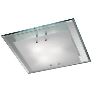 Deco D0011 Chrome 3-Light Square Flush Ceiling Fitting Deco D0011 Chrome 3-Light Square Flush Ceiling Fitting