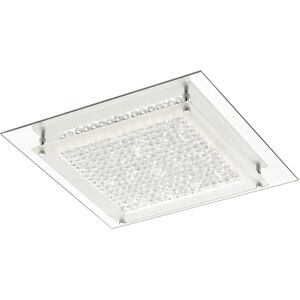 INSPIRED LIGHTING Gina LED Flush Ceiling Light, 360mm Square, 18W 1440lm 4000K Polished Chrome, Crystal INSPIRED LIGHTING Gina LED Flush Ceiling Light, 360mm Square, 18W 1440lm 4000K Polished Chrome, Crystal