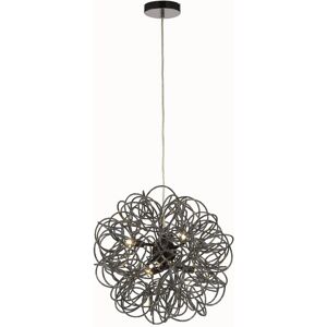 INSPIRED LIGHTING Cassidy Ceiling Pendant Spherical Interwinding Aluminium 6 Light G9 Black INSPIRED LIGHTING Cassidy Ceiling Pendant Spherical Interwinding Aluminium 6 Light G9 Black