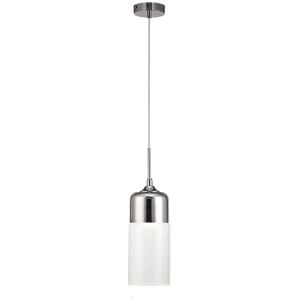 INSPIRED LIGHTING Mia Tube Ceiling Pendant 1 Light E27 Polished Chrome, Clear Glass INSPIRED LIGHTING Mia Tube Ceiling Pendant 1 Light E27 Polished Chrome, Clear Glass