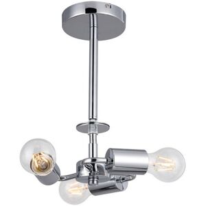 INSPIRED LIGHTING Baymont Polished Chrome 3 Light E27 Universal Semi Flush Ceiling Fixture, Suitable For A Vast Selection Of Shades INSPIRED LIGHTING Baymont Polished Chrome 3 Light E27 Universal Semi Flush Ceiling Fixture, Suitable For A Vast Selection Of Shades