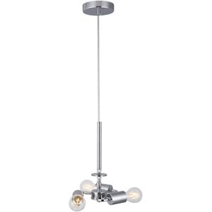 INSPIRED LIGHTING Baymont Polished Chrome 3m 3 Light E27 Universal Ceiling Pendant, Suitable For A Vast Selection Of Shades INSPIRED LIGHTING Baymont Polished Chrome 3m 3 Light E27 Universal Ceiling Pendant, Suitable For A Vast Selection Of Shades
