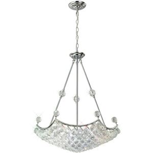 INSPIRED LIGHTING Cesto Ceiling Pendant 10 Light Polished Chrome, Crystal INSPIRED LIGHTING Cesto Ceiling Pendant 10 Light Polished Chrome, Crystal