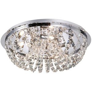 INSPIRED LIGHTING Cosmos Flush Ceiling 5 Light Polished Chrome, Crystal INSPIRED LIGHTING Cosmos Flush Ceiling 5 Light Polished Chrome, Crystal