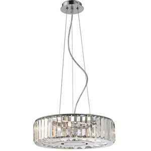 INSPIRED LIGHTING Torre Ceiling Pendant 5 Light Polished Chrome, Crystal INSPIRED LIGHTING Torre Ceiling Pendant 5 Light Polished Chrome, Crystal