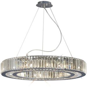 INSPIRED LIGHTING Torre Ceiling Pendant 10 Light Polished Chrome, Crystal INSPIRED LIGHTING Torre Ceiling Pendant 10 Light Polished Chrome, Crystal