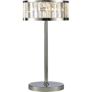 INSPIRED LIGHTING Torre Table Lamp 3 Light Polished Chrome, Crystal INSPIRED LIGHTING Torre Table Lamp 3 Light Polished Chrome, Crystal