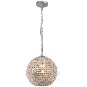 INSPIRED LIGHTING Ava Ceiling Pendant 5 Light Polished Chrome, Crystal INSPIRED LIGHTING Ava Ceiling Pendant 5 Light Polished Chrome, Crystal