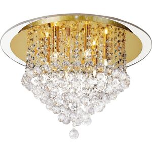 INSPIRED LIGHTING Atla Flush Ceiling 6 Light French Gold, Crystal INSPIRED LIGHTING Atla Flush Ceiling 6 Light French Gold, Crystal