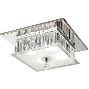 INSPIRED LIGHTING Tosca Flush Ceiling Square 4 Light Polished Chrome, Glass, Crystal INSPIRED LIGHTING Tosca Flush Ceiling Square 4 Light Polished Chrome, Glass, Crystal