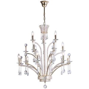 INSPIRED LIGHTING Orlando Ceiling Pendant Chandelier Large 12 Light French Gold, Crystal (Item Requires Assembly) INSPIRED LIGHTING Orlando Ceiling Pendant Chandelier Large 12 Light French Gold, Crystal (Item Requires Assembly)