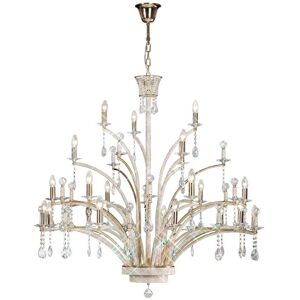 INSPIRED LIGHTING Orlando Ceiling Pendant Chandelier 21 Light French Gold, Crystal (Item Requires Assembly) INSPIRED LIGHTING Orlando Ceiling Pendant Chandelier 21 Light French Gold, Crystal (Item Requires Assembly)
