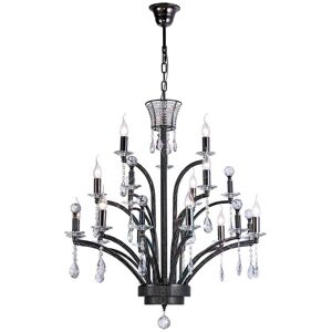 INSPIRED LIGHTING Orlando Ceiling Pendant Chandelier Large 12 Light Black Chrome (Item Requires Assembly) INSPIRED LIGHTING Orlando Ceiling Pendant Chandelier Large 12 Light Black Chrome (Item Requires Assembly)