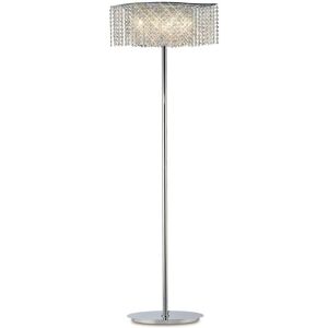 INSPIRED LIGHTING Fabio Floor Lamp 4 Light Polished Chrome, Crystal INSPIRED LIGHTING Fabio Floor Lamp 4 Light Polished Chrome, Crystal