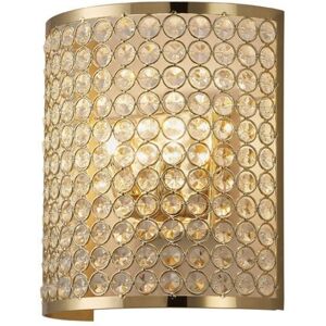 Inspired Lighting Ava Wall Lamp Rectangle 2 Light French Gold - Wall Lamp Inspired Lighting Ava Wall Lamp Rectangle 2 Light French Gold - Wall Lamp
