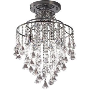 INSPIRED LIGHTING Inina Semi Flush Ceiling 4 Light Polished Chrome, Crystal INSPIRED LIGHTING Inina Semi Flush Ceiling 4 Light Polished Chrome, Crystal