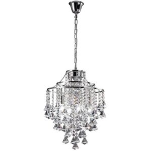 INSPIRED LIGHTING Inina Ceiling Pendant 4 Light Polished Chrome, Crystal INSPIRED LIGHTING Inina Ceiling Pendant 4 Light Polished Chrome, Crystal