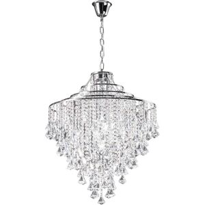 INSPIRED LIGHTING Inina Ceiling Pendant 7 Light Polished Chrome, Crystal INSPIRED LIGHTING Inina Ceiling Pendant 7 Light Polished Chrome, Crystal