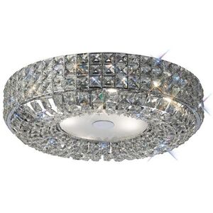 INSPIRED LIGHTING Enya Flush Ceiling 6 Light Polished Chrome, Crystal INSPIRED LIGHTING Enya Flush Ceiling 6 Light Polished Chrome, Crystal