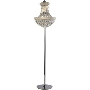 INSPIRED LIGHTING Alexandra Floor Lamp 8 Light Polished Chrome, Crystal INSPIRED LIGHTING Alexandra Floor Lamp 8 Light Polished Chrome, Crystal